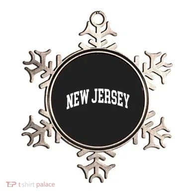 New Jersey Classic Text Ornament