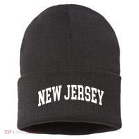 New Jersey Classic Text Sustainable Knit Beanie thumb 0