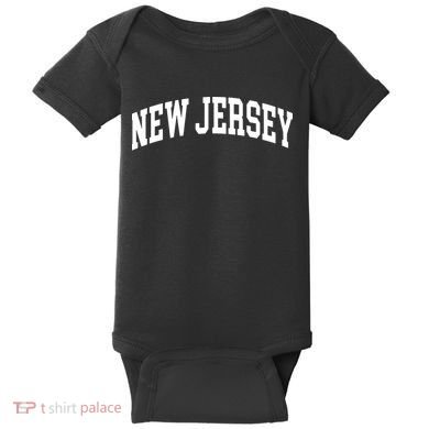 New Jersey Classic Text Baby Bodysuit