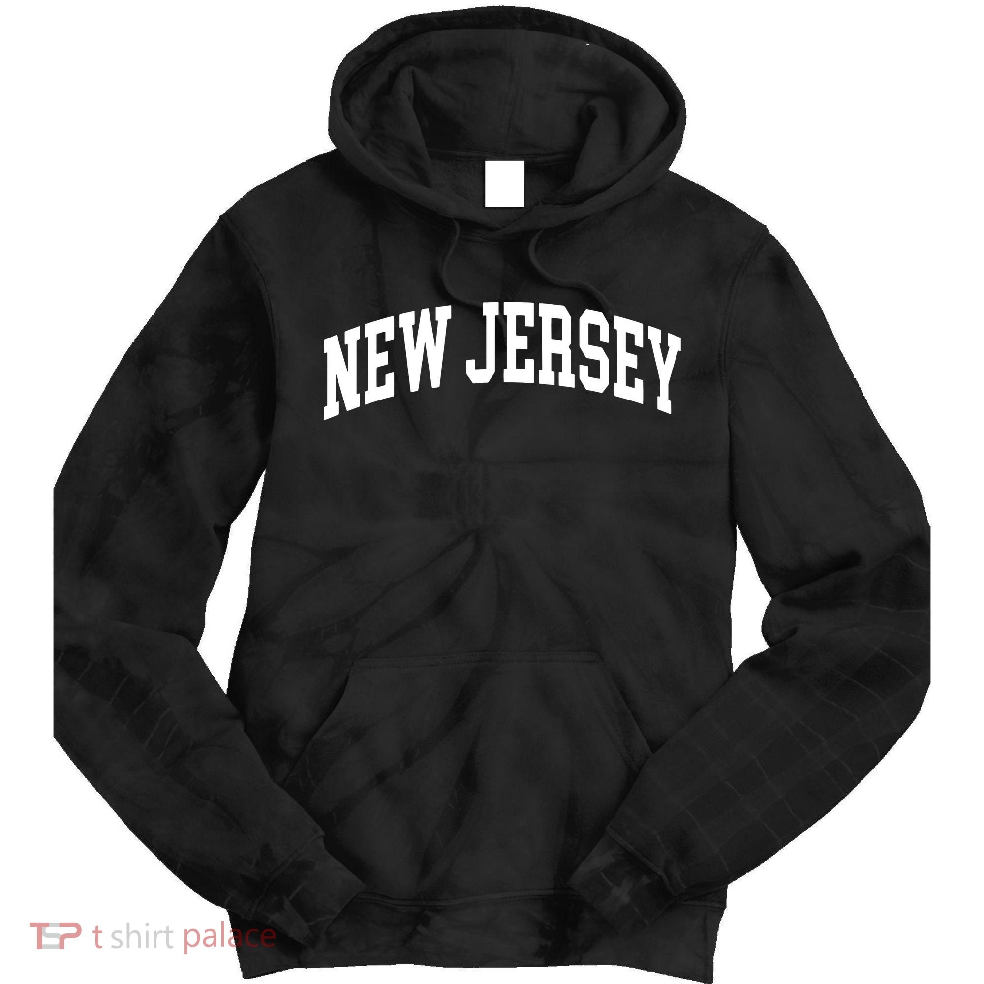 New Jersey Classic Text Tie Dye Hoodie