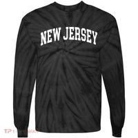 New Jersey Classic Text Tie-Dye Long Sleeve Shirt thumb 0