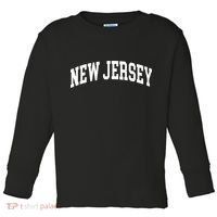New Jersey Classic Text Toddler Long Sleeve Shirt thumb 0