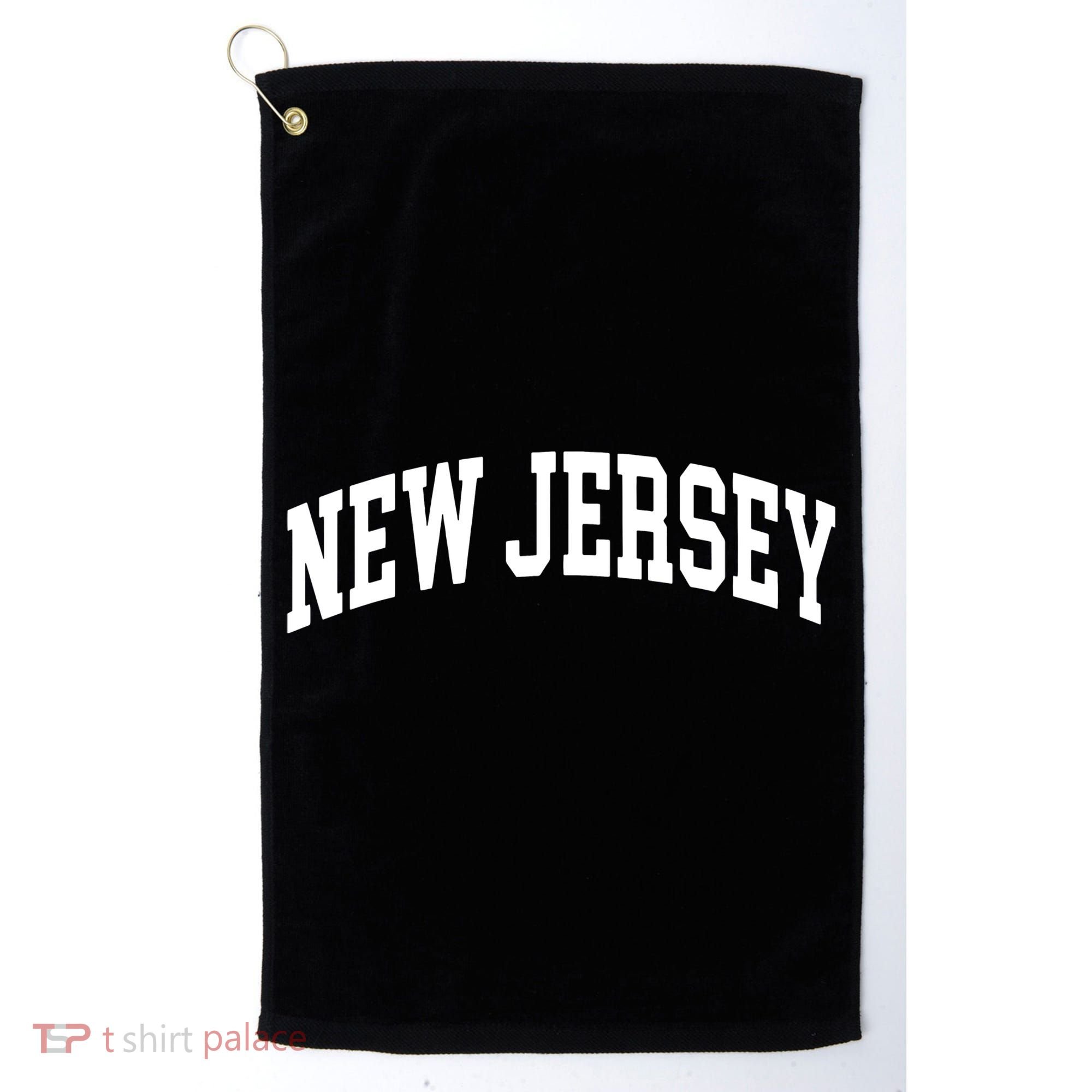 New Jersey Classic Text Golf Towel