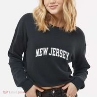New Jersey Classic Text Cropped Pullover Crew thumb 2