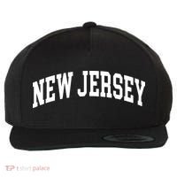 New Jersey Classic Text Wool Snapback Cap thumb 0