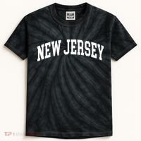 New Jersey Classic Text Kids Tie-Dye T-Shirt thumb 0