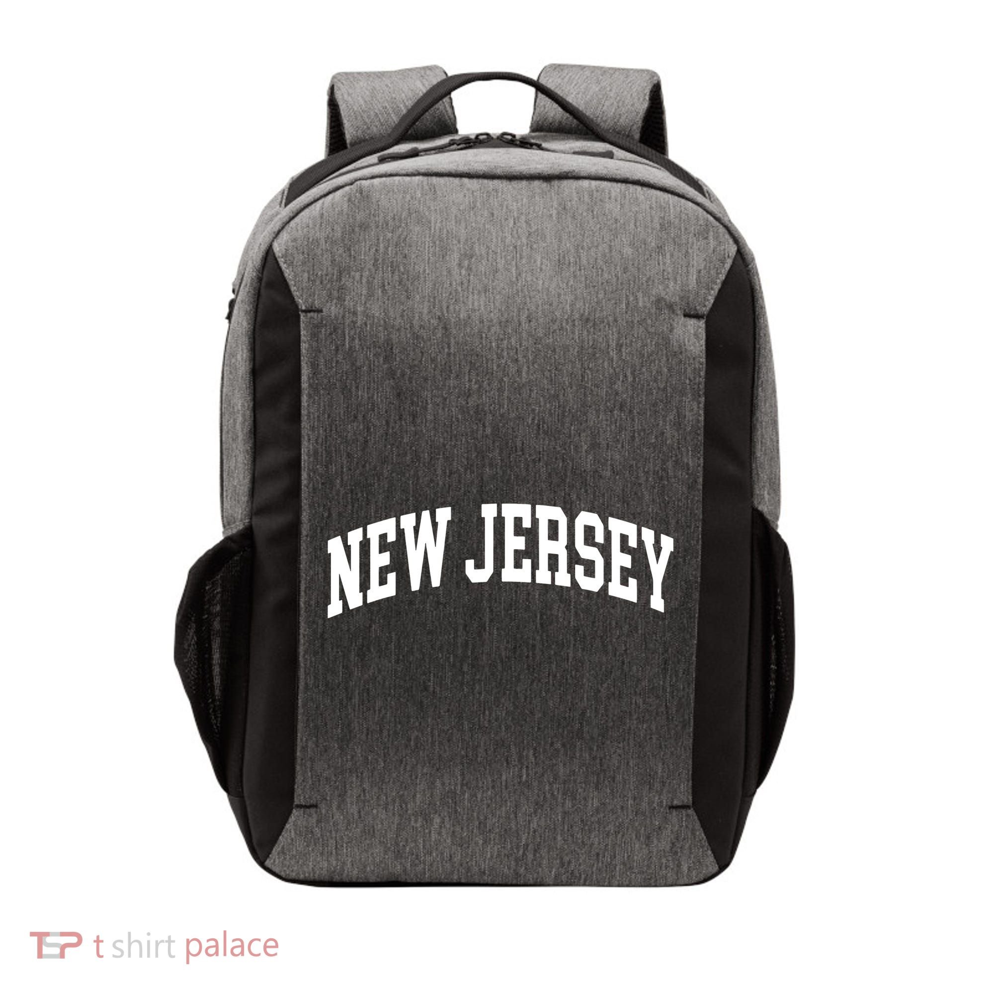 New Jersey Classic Text Vector Backpack