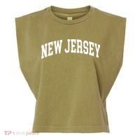 New Jersey Classic Text Garment-Dyed Women's Muscle Tee thumb 0