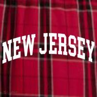 New Jersey Classic Text Women's Flannel Plaid Pajama Pants thumb 2