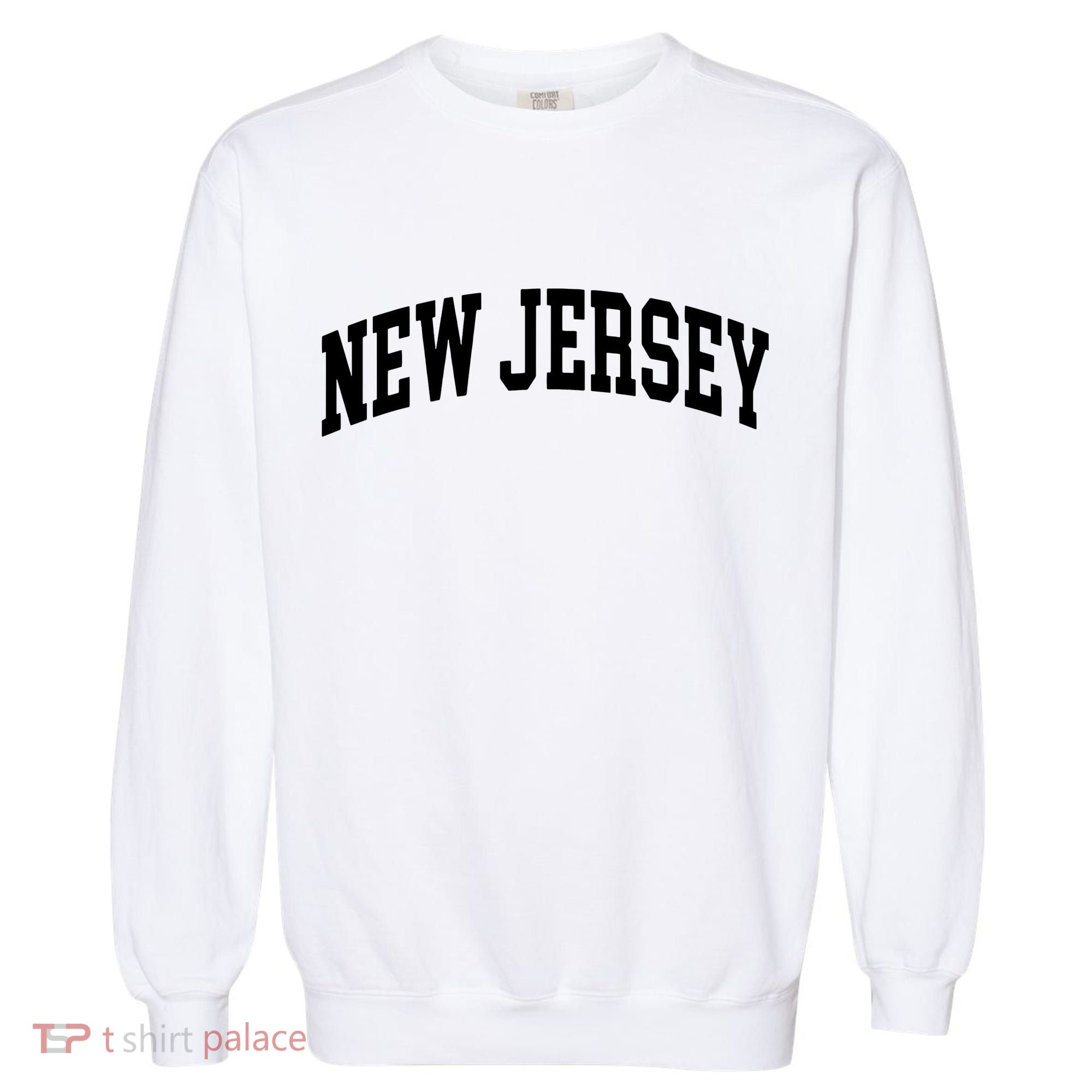 New Jersey Classic Text Garment-Dyed Sweatshirt