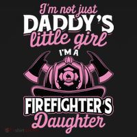 Not Just Daddys Little Girl Firefighter Daughter Women's Tank Top thumb 5
