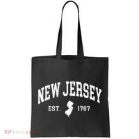 New Jersey Est 1787 Distressed Worn Tote Bag thumb 0