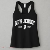 New Jersey Est 1787 Distressed Worn Women's Tank Top thumb 3
