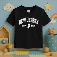 New Jersey Est 1787 Distressed Worn Toddler T-Shirt thumb 3