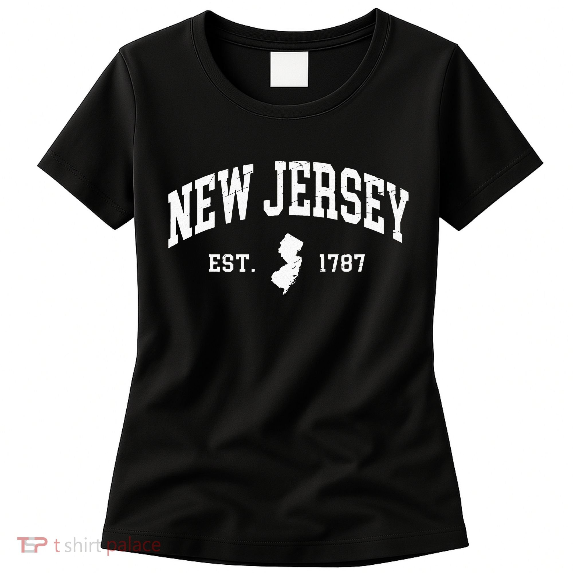 New Jersey Est 1787 Distressed Worn Women's T-Shirt