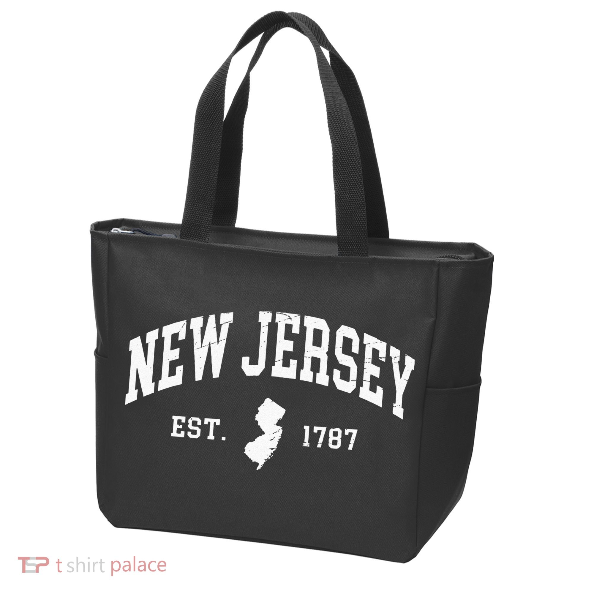 New Jersey Est 1787 Distressed Worn Tote Bag