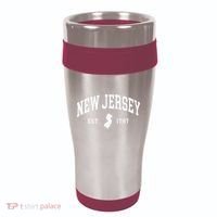 New Jersey Est 1787 Distressed Worn 16oz Travel Tumbler thumb 0