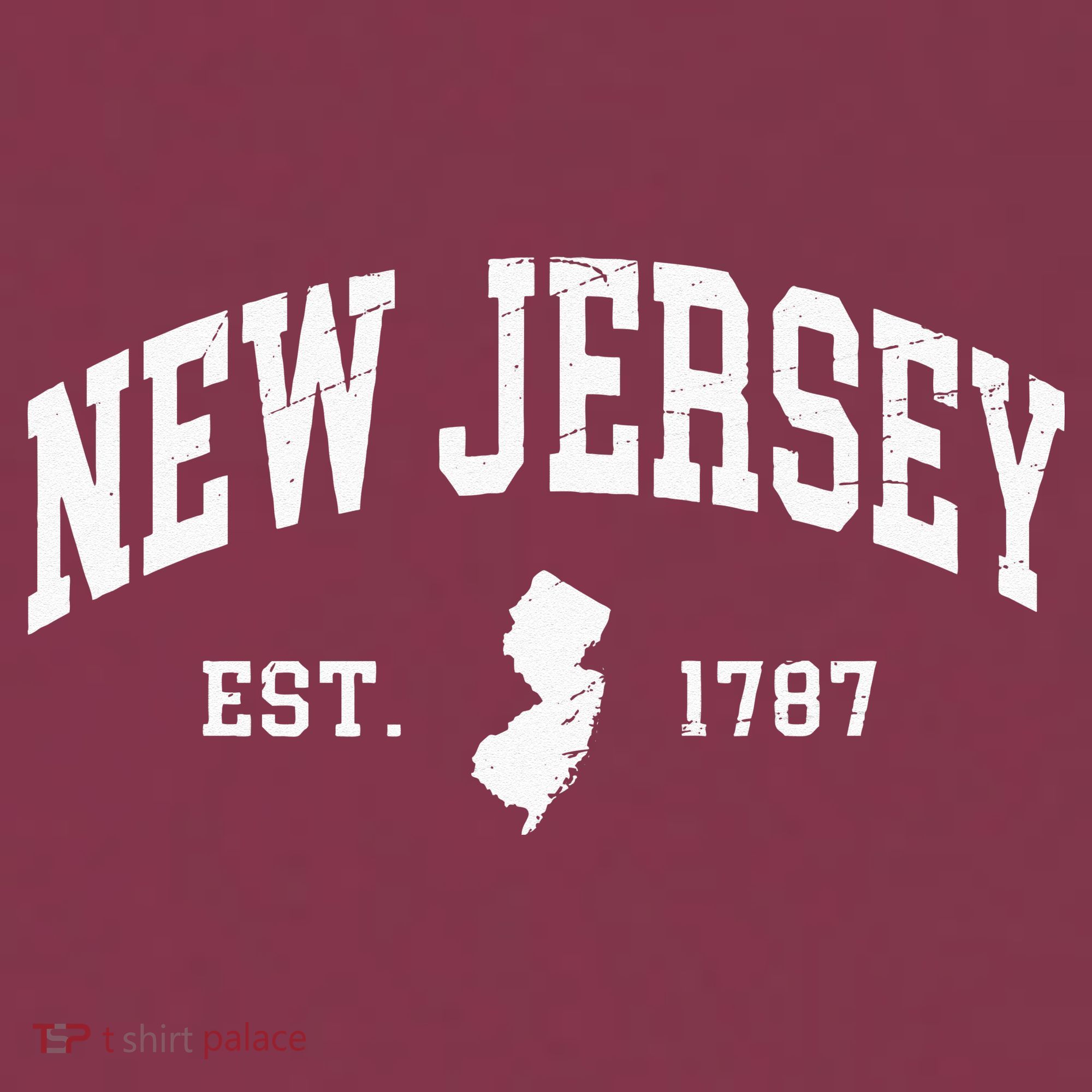 New Jersey Est 1787 Distressed Worn 16oz Travel Tumbler