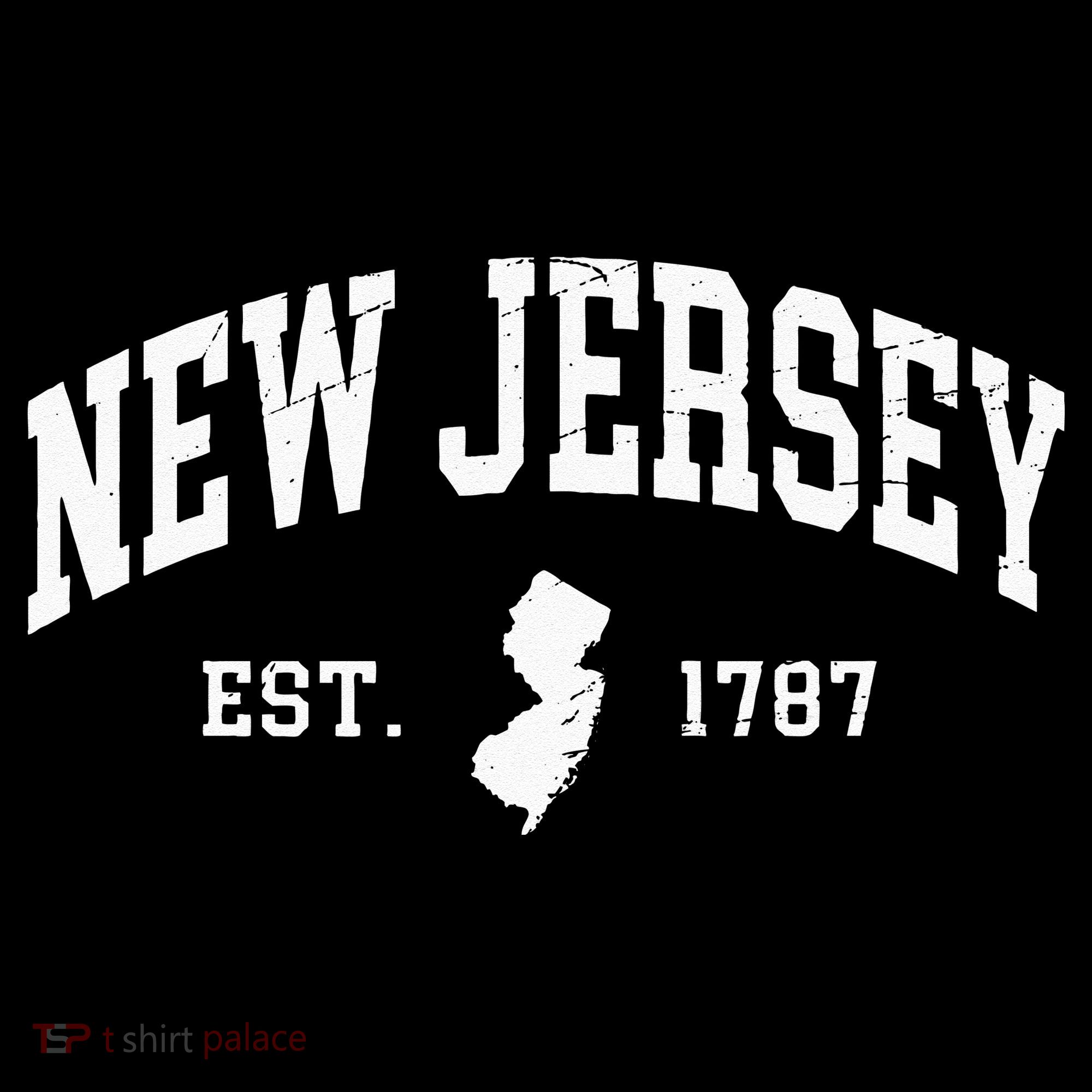 New Jersey Est 1787 Distressed Worn Mousepad