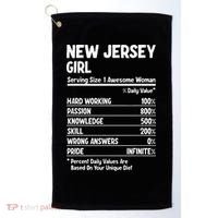 New Jersey Girl Golf Towel thumb 0