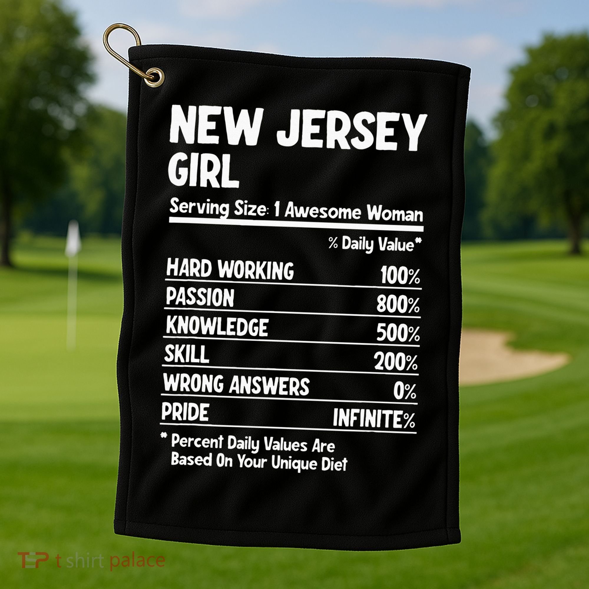 New Jersey Girl Golf Towel
