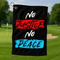 No Justice No Peace Golf Towel thumb 1