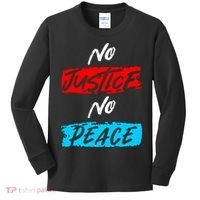 No Justice No Peace Kids Long Sleeve Shirt thumb 0