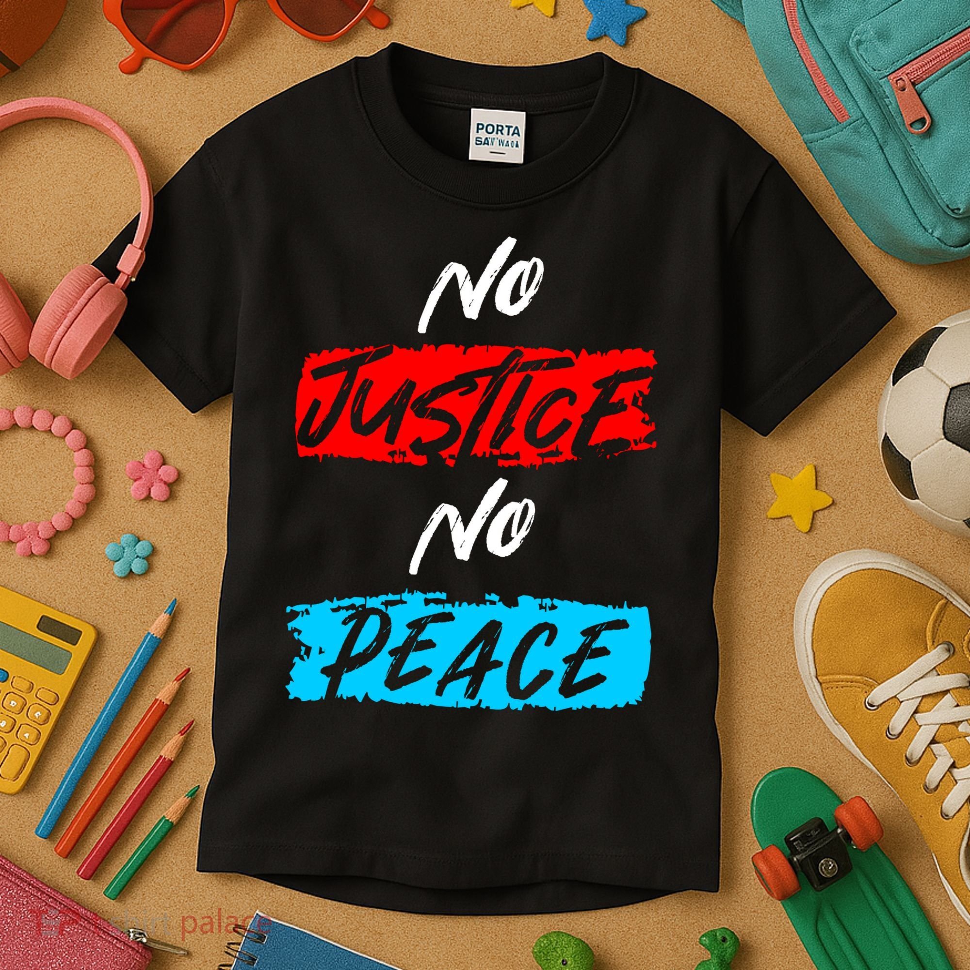 No Justice No Peace Kids T-Shirt