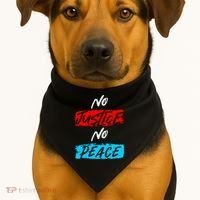 No Justice No Peace USA-Made Doggie Bandana thumb 1