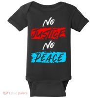 No Justice No Peace Baby Bodysuit thumb 0