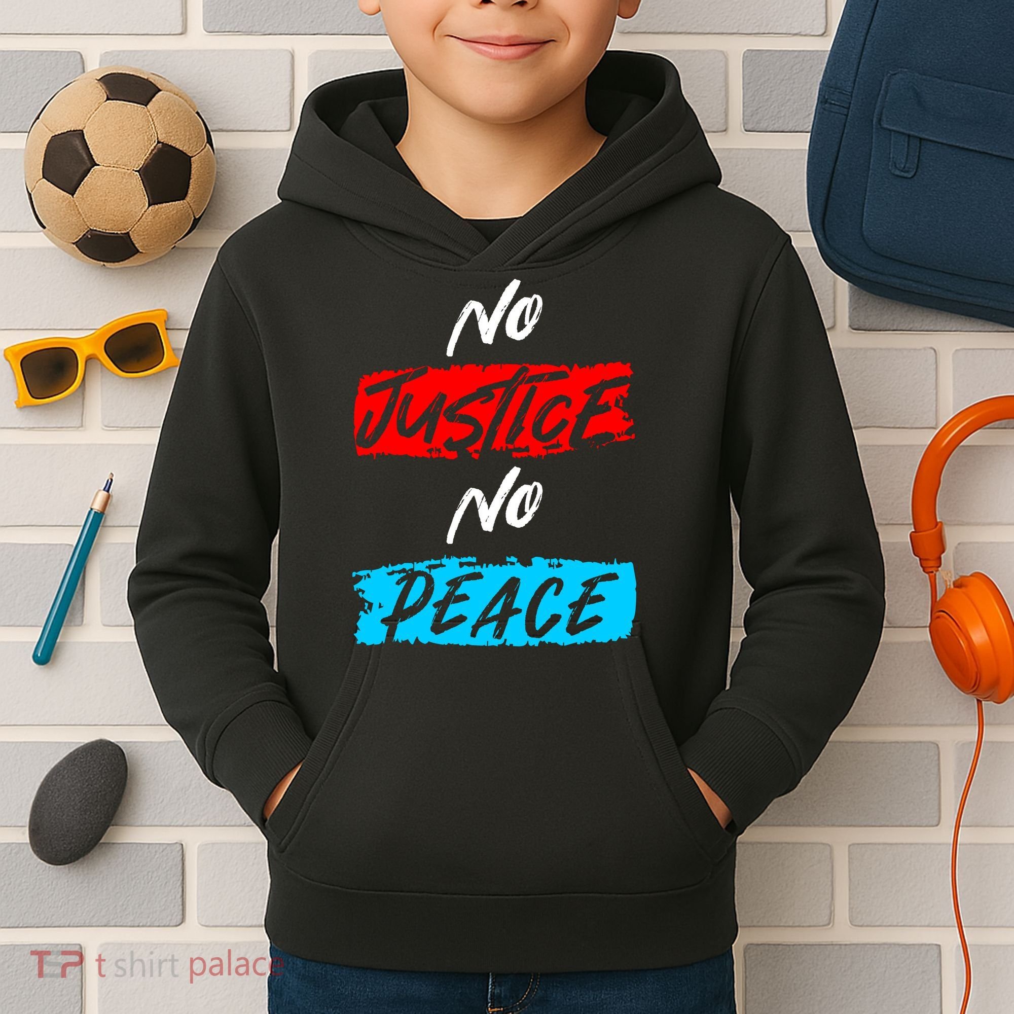 No Justice No Peace Kids Hoodie