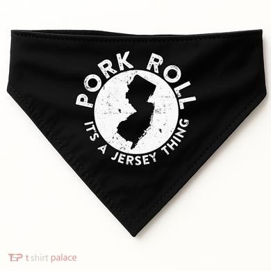 New Jersey Pork Roll It Is Jersey Thing Taylor Ham Pork Roll USA-Made Doggie Bandana