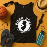 New Jersey Pork Roll It Is Jersey Thing Taylor Ham Pork Roll Tank Top thumb 4