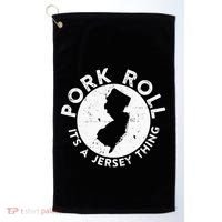 New Jersey Pork Roll It Is Jersey Thing Taylor Ham Pork Roll Golf Towel thumb 0