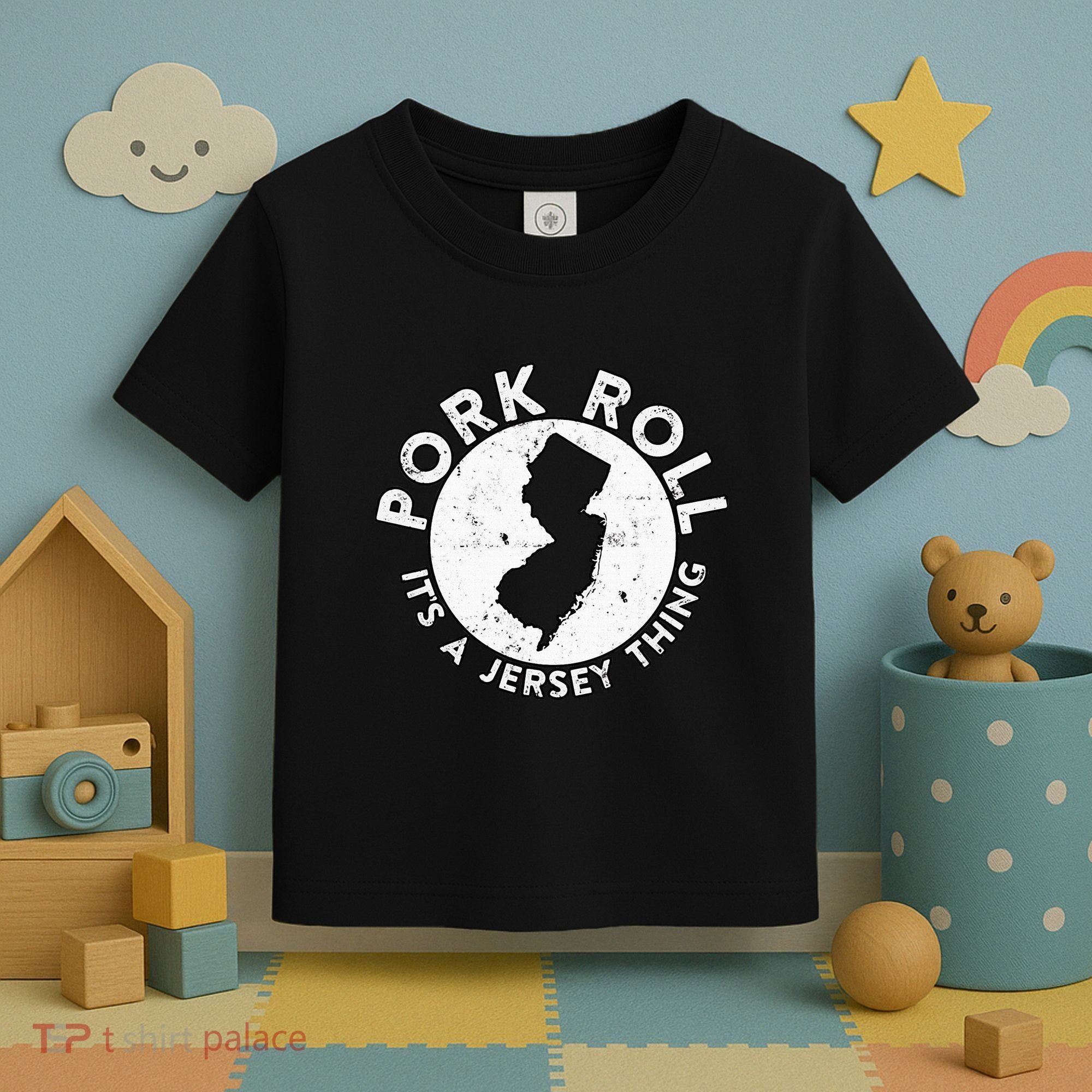 New Jersey Pork Roll It Is Jersey Thing Taylor Ham Pork Roll Toddler T-Shirt