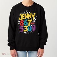 Nostalgic Jenny Phone Number 867 5309 Retro Music 80s Funny Women's Sweatshirt thumb 0