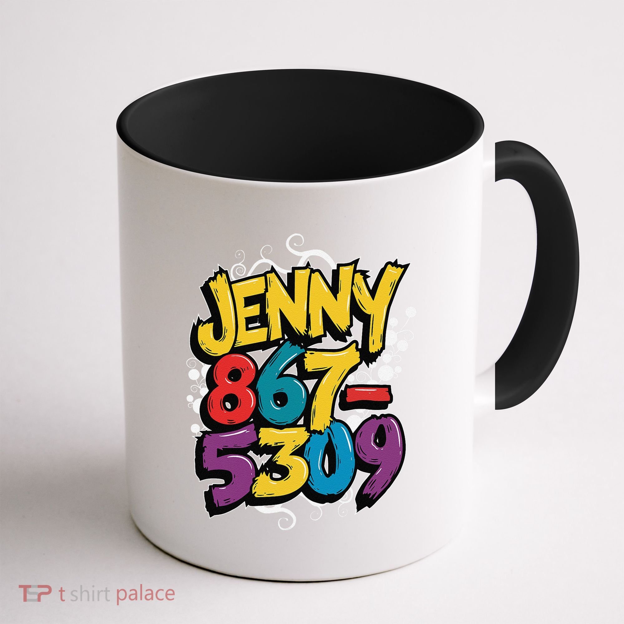 Nostalgic Jenny Phone Number 867 5309 Retro Music 80s Funny Coffee Mug