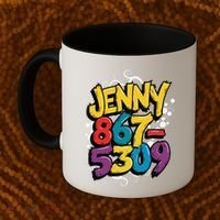 Nostalgic Jenny Phone Number 867 5309 Retro Music 80s Funny Coffee Mug thumb 2