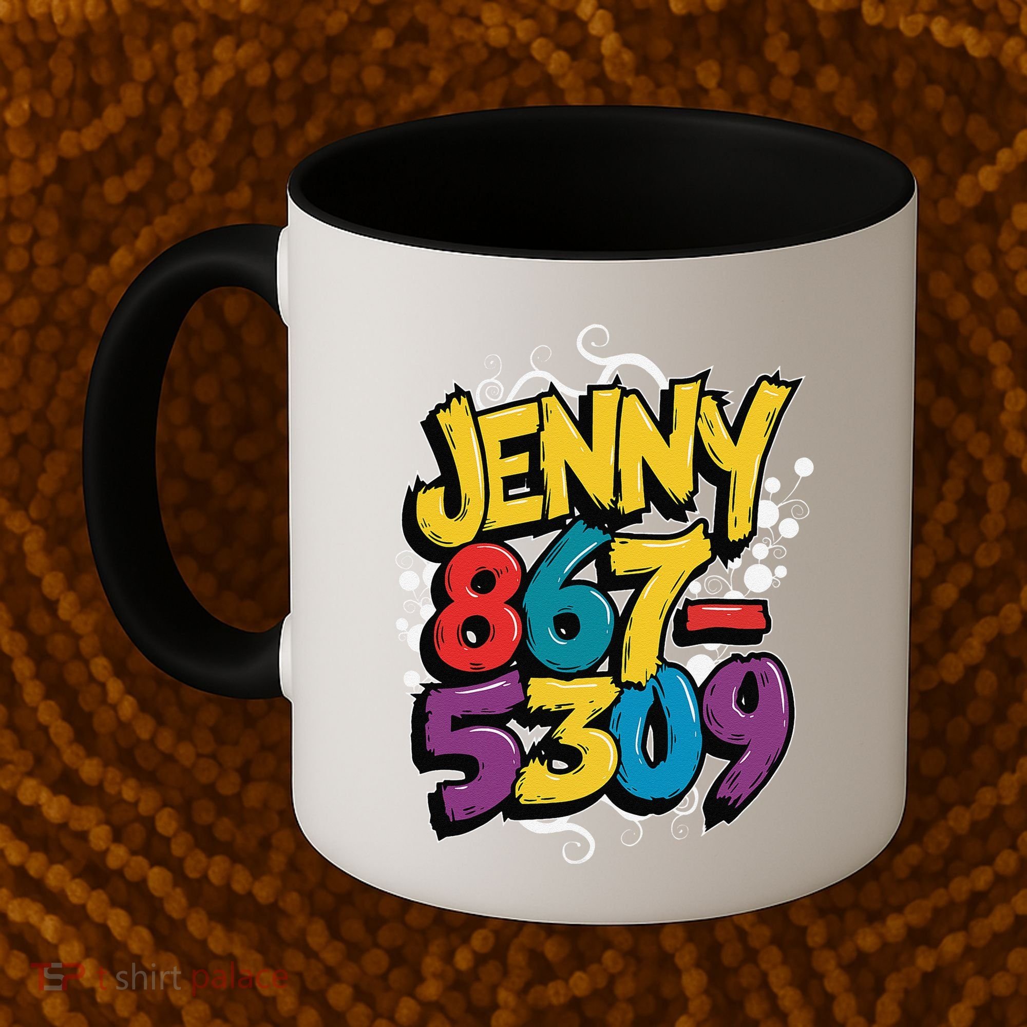 Nostalgic Jenny Phone Number 867 5309 Retro Music 80s Funny Coffee Mug