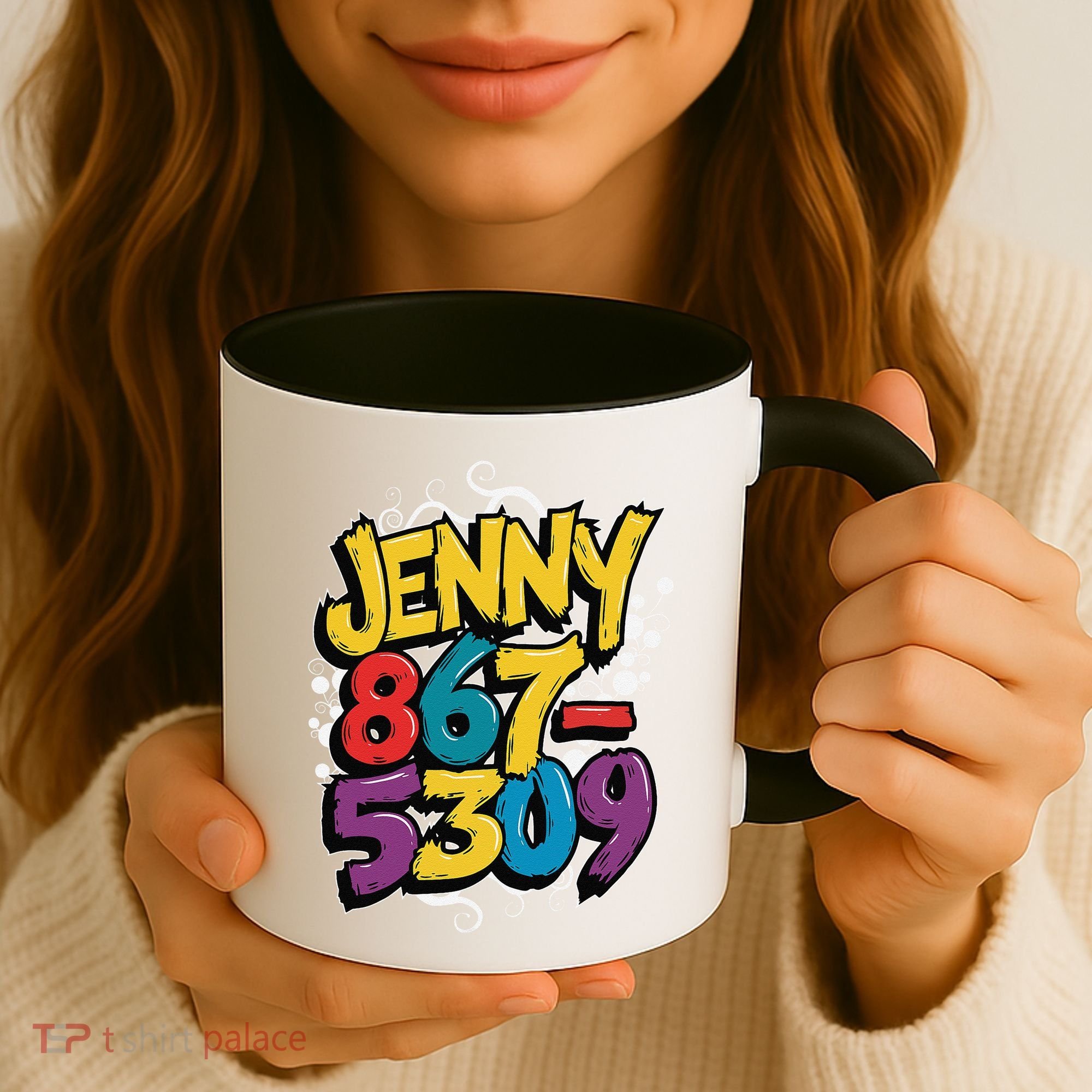Nostalgic Jenny Phone Number 867 5309 Retro Music 80s Funny Coffee Mug
