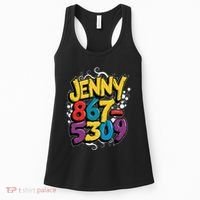 Nostalgic Jenny Phone Number 867 5309 Retro Music 80s Funny Women's Tank Top thumb 0