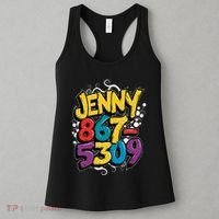 Nostalgic Jenny Phone Number 867 5309 Retro Music 80s Funny Women's Tank Top thumb 3