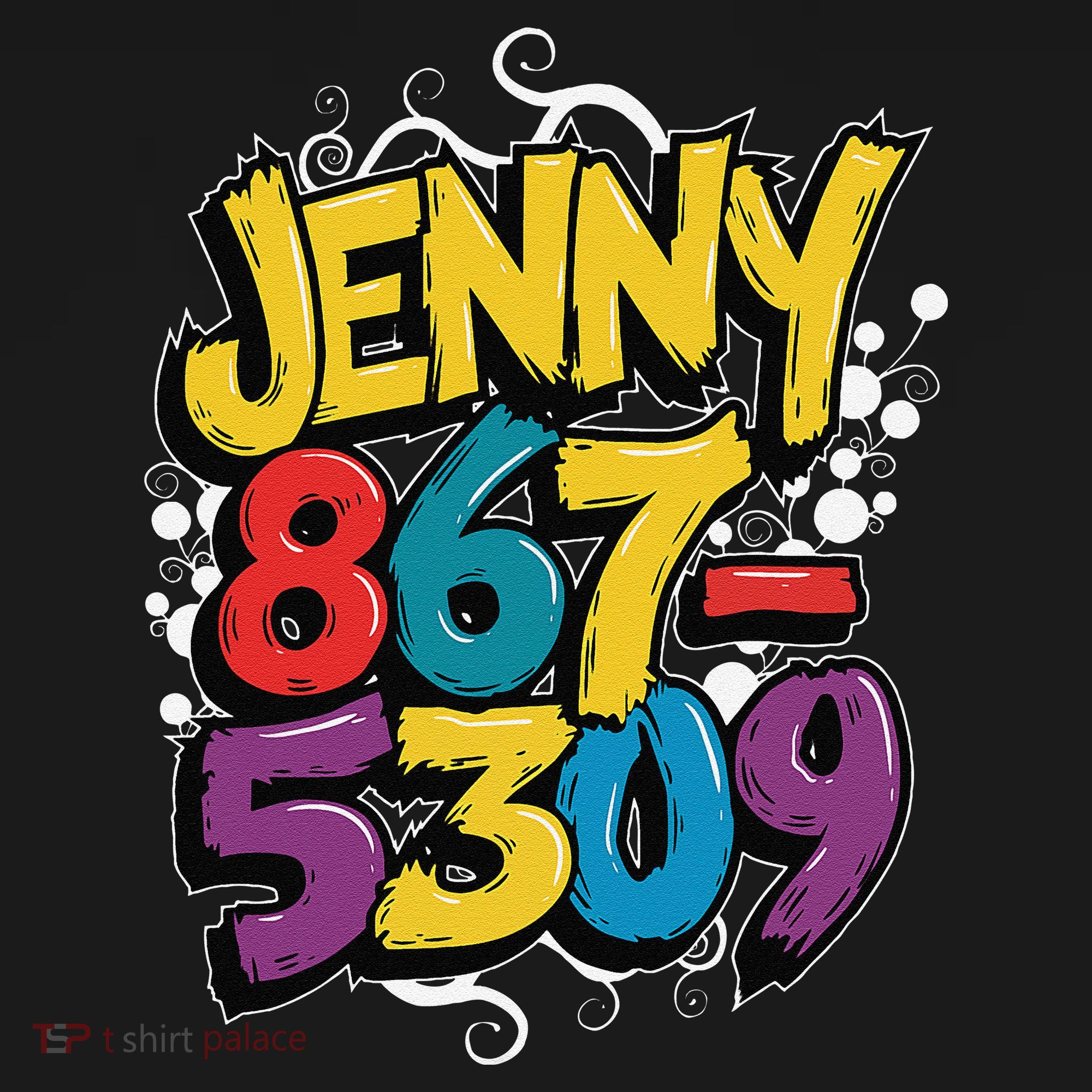 Nostalgic Jenny Phone Number 867 5309 Retro Music 80s Funny Women's Tank Top