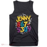 Nostalgic Jenny Phone Number 867 5309 Retro Music 80s Funny Tank Top thumb 0