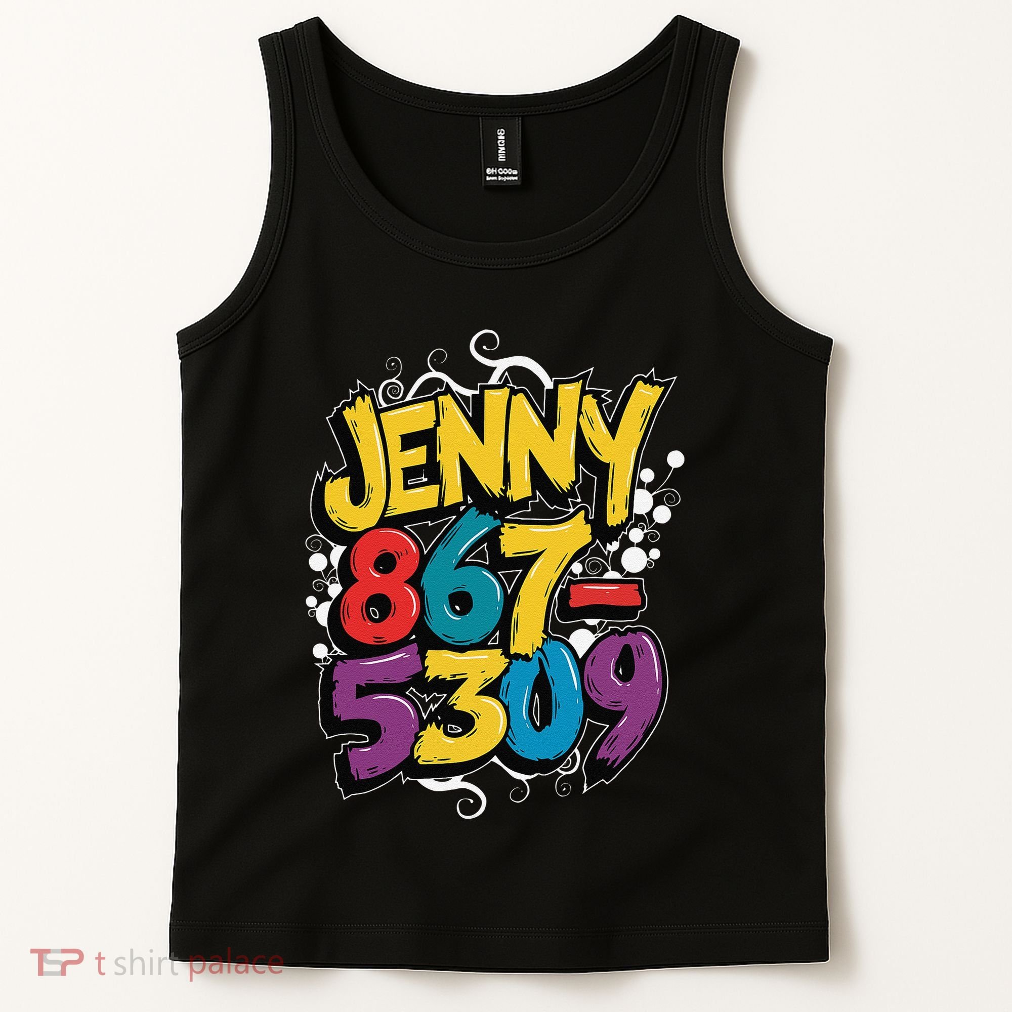 Nostalgic Jenny Phone Number 867 5309 Retro Music 80s Funny Tank Top