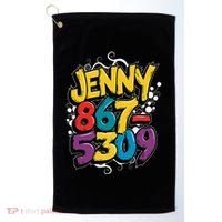Nostalgic Jenny Phone Number 867 5309 Retro Music 80s Funny Golf Towel thumb 0