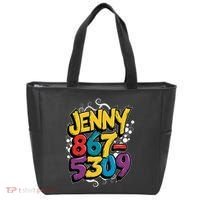 Nostalgic Jenny Phone Number 867 5309 Retro Music 80s Funny Tote Bag thumb 0