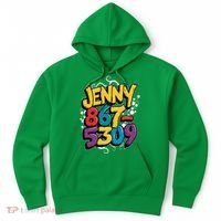 Nostalgic Jenny Phone Number 867 5309 Retro Music 80s Funny Hoodie thumb 0