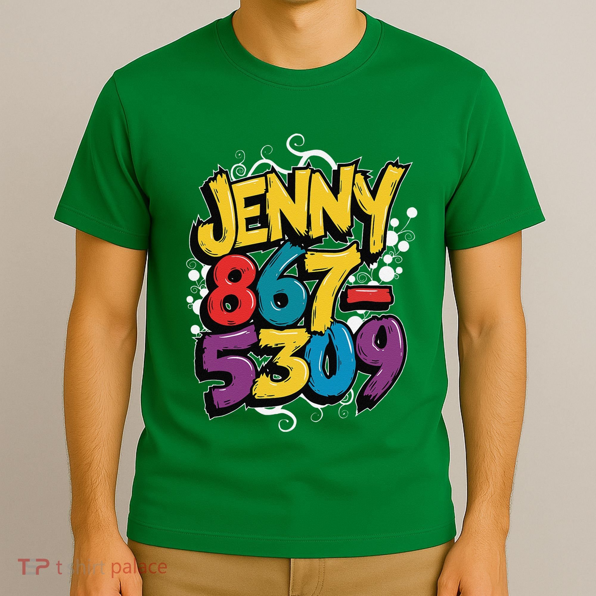 Nostalgic Jenny Phone Number 867 5309 Retro Music 80s Funny T-Shirt