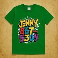Nostalgic Jenny Phone Number 867 5309 Retro Music 80s Funny T-Shirt thumb 5